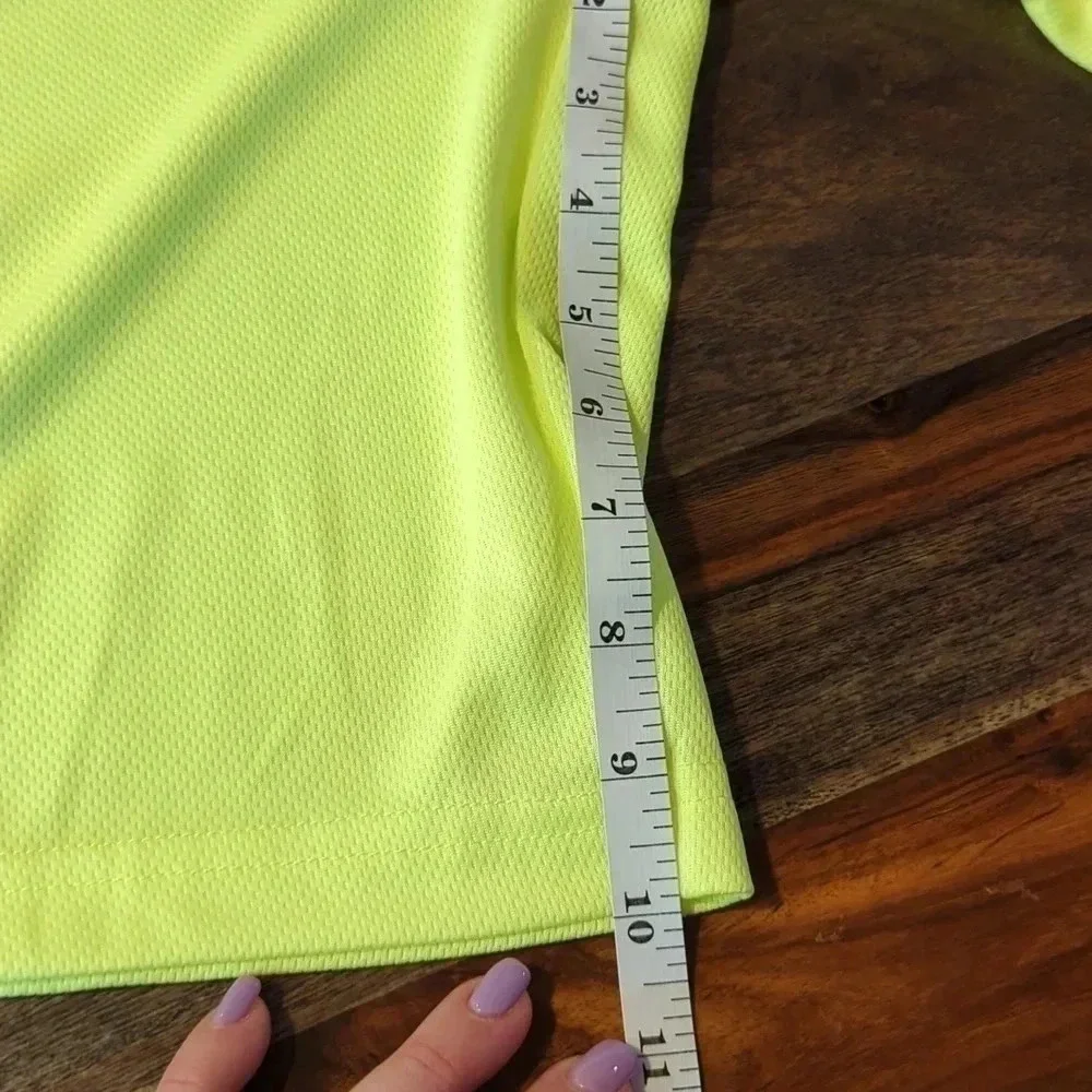 BOYS neon green Nike shorts